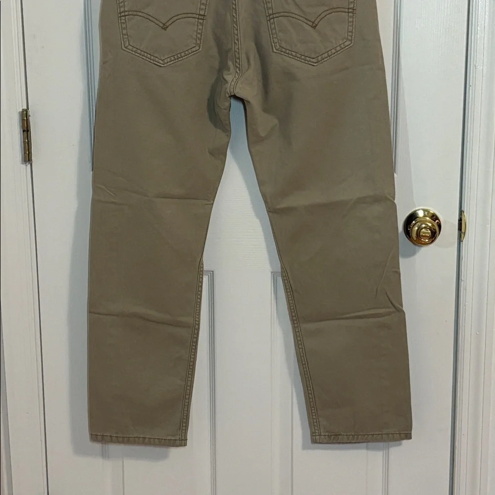 Levi’s 508 Tan Cotton Jeans, Reugular taper fit, 34 x 30